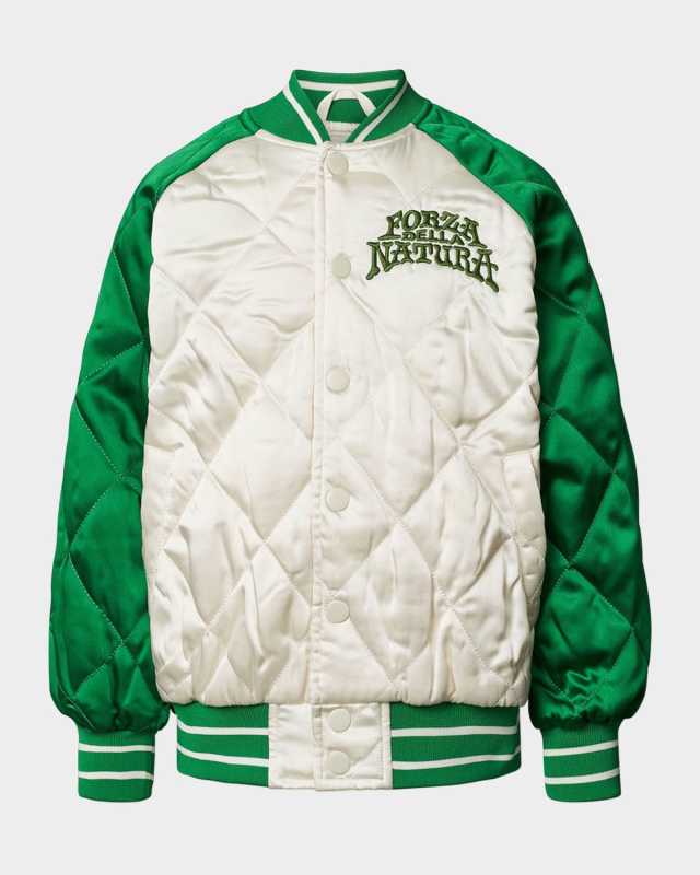 Boy's Haru Varsity Jacket, Size 4-7